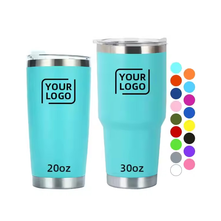 20oz 30oz डबल दीवार वैक्यूम अछूता यात्रा कॉफी मग