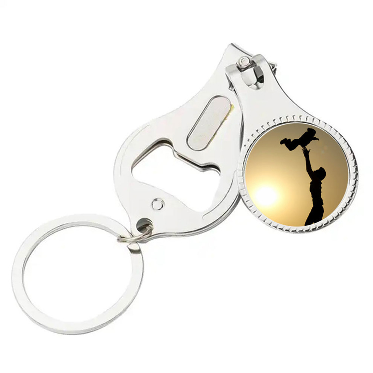 फोल्डेबल हैंड टो ओपनर कीरिंग नेल कैंची नेल कटर