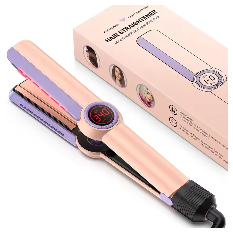 हाई परफॉर्मेंस हेयर स्ट्रेटनर वाइड प्लेट्स फ्लैट आयरन