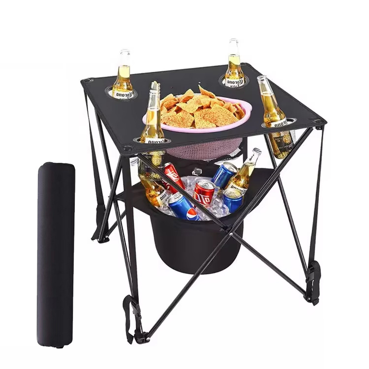 आउटडोर होम बार के लिए आधुनिक पोर्टेबल आयरन फ़ोल्डिंग टेबल
