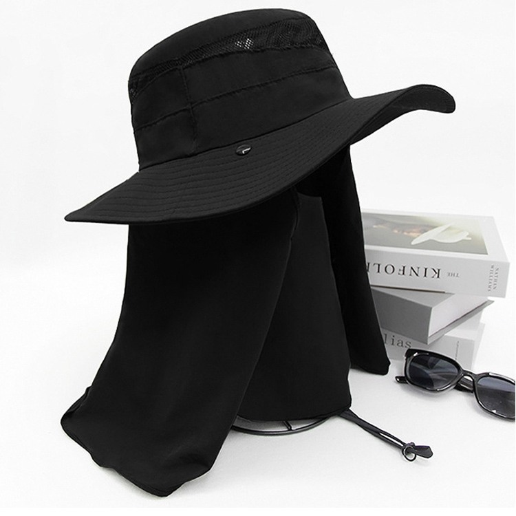 मल्टीफंक्शनल आउटडोर समर कूलिंग बकेट हैट क्विक ड्राई