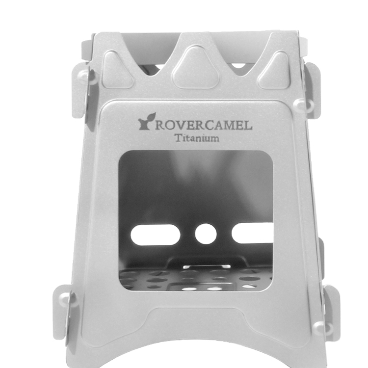 पोर्टेबल कैम्पिंग लकड़ी स्टोव टाइटेनियम लकड़ी बर्नर