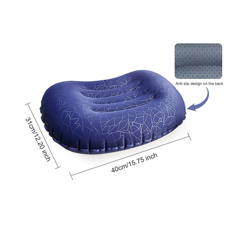 स्लीपिंग गियर आरामदायक क्रिसेंट एंटी-स्लिप ट्रैवल पिलो